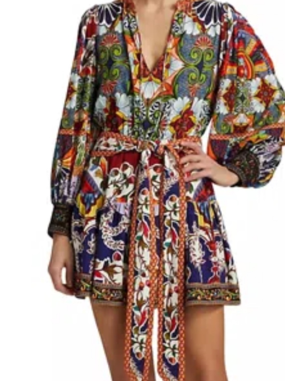 alice + olivia Floral Mini Dress Multicolor Size 6
